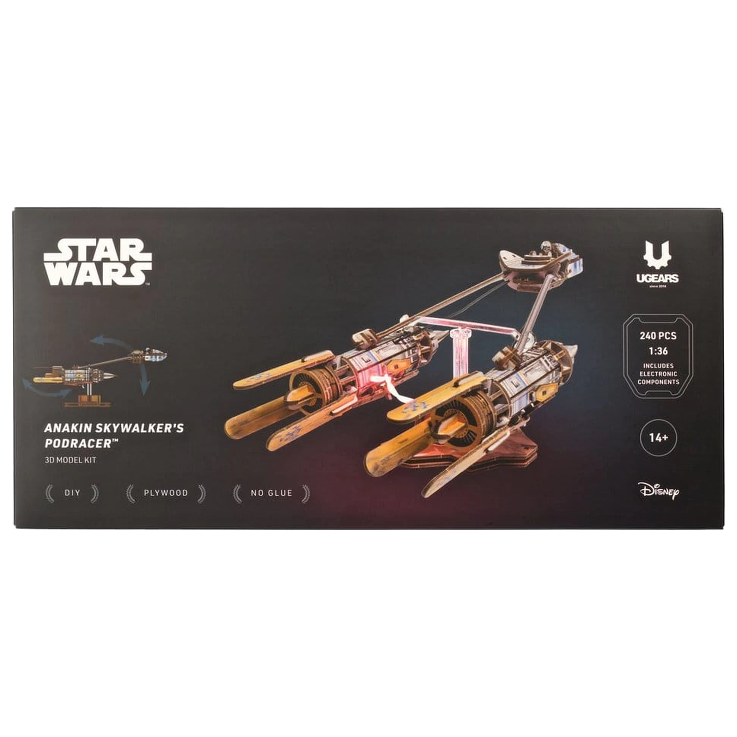 Star Wars 3D lesena sestavljanka Anakin Skywalker's Podracer fotografija izdelka