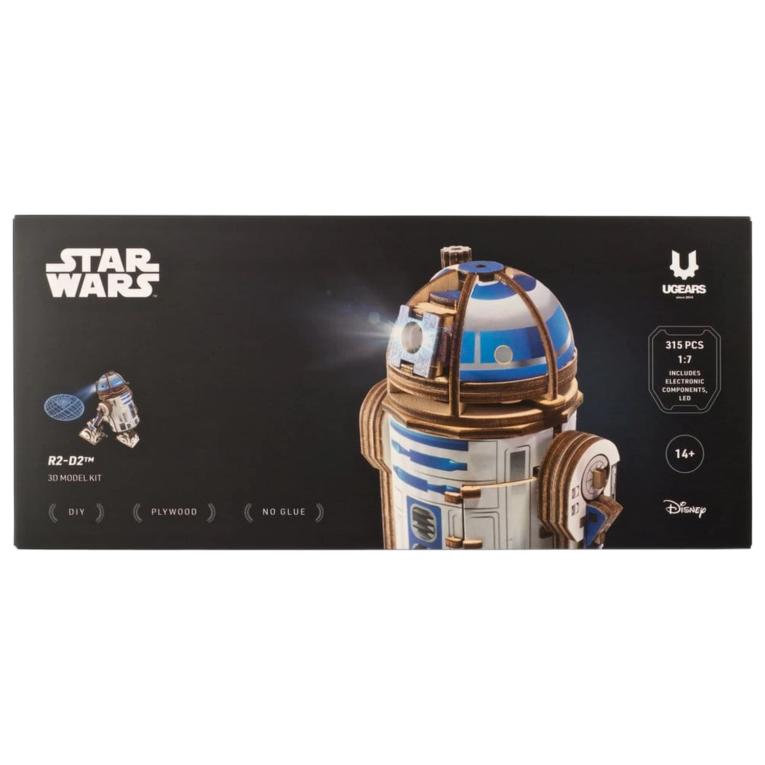 Star Wars 3D lesena sestavljanka R2-D2 fotografija izdelka