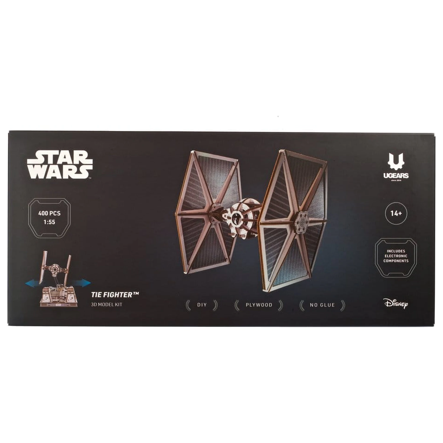 Star Wars 3D lesena sestavljanka TIE Fighter fotografija izdelka