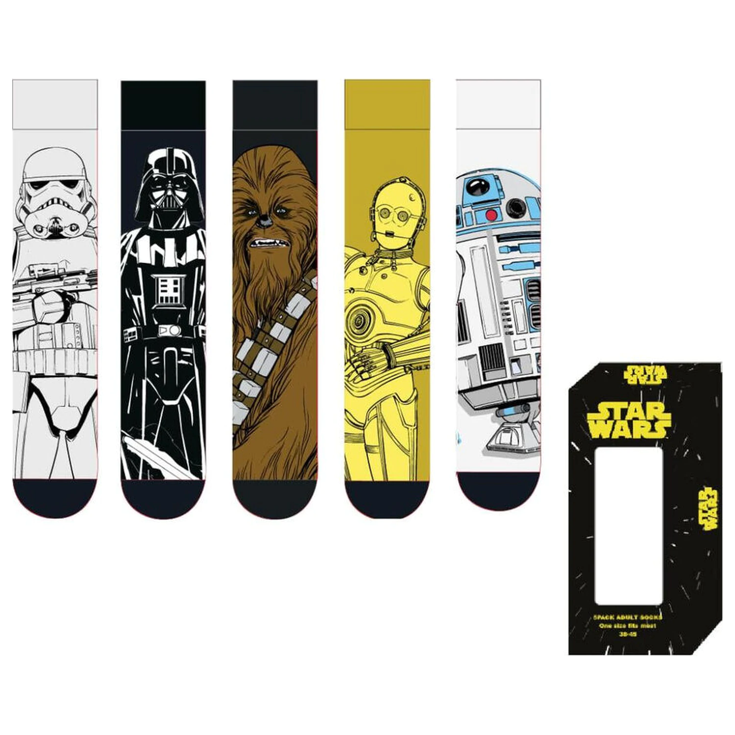 Star Wars odrasli paket 5 nogavic fotografija izdelka