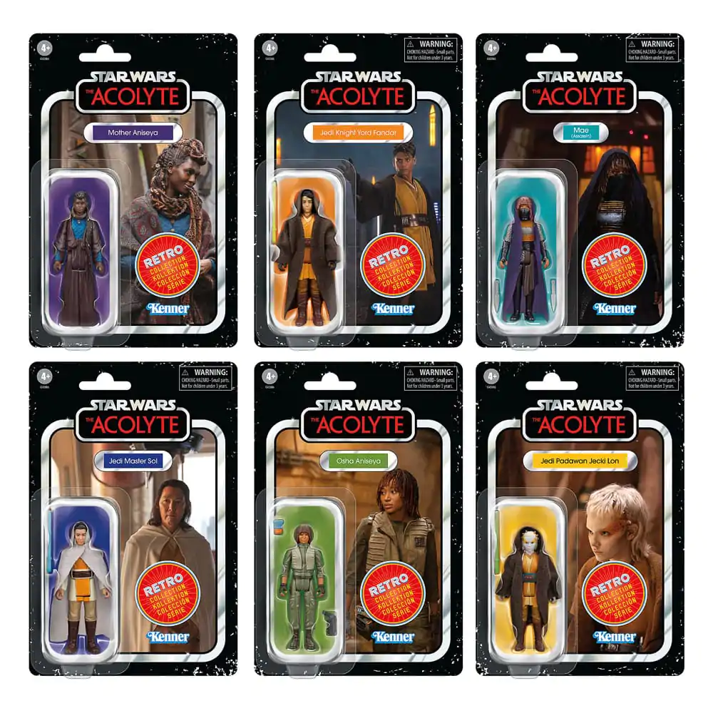Star Wars: Acolyte Retro Collection Akcijske figure 6-paket 10 cm fotografija izdelka