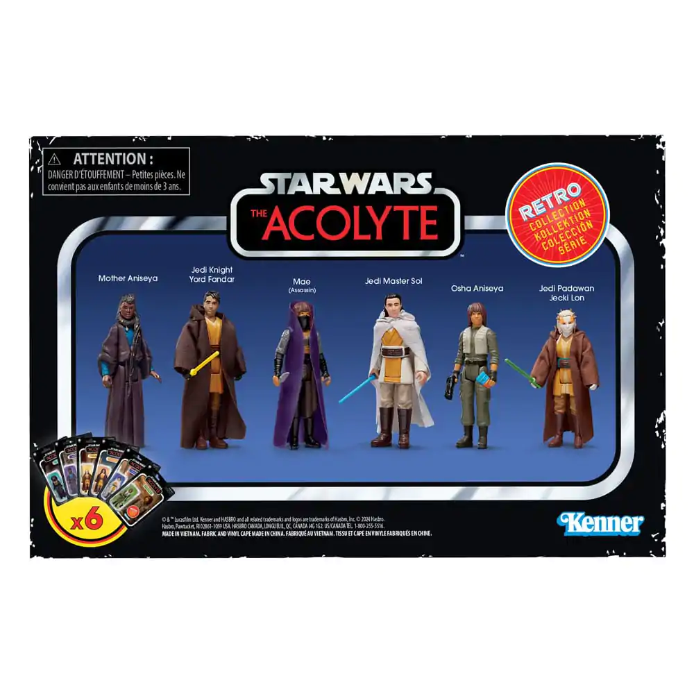 Star Wars: Acolyte Retro Collection Akcijske figure 6-paket 10 cm fotografija izdelka
