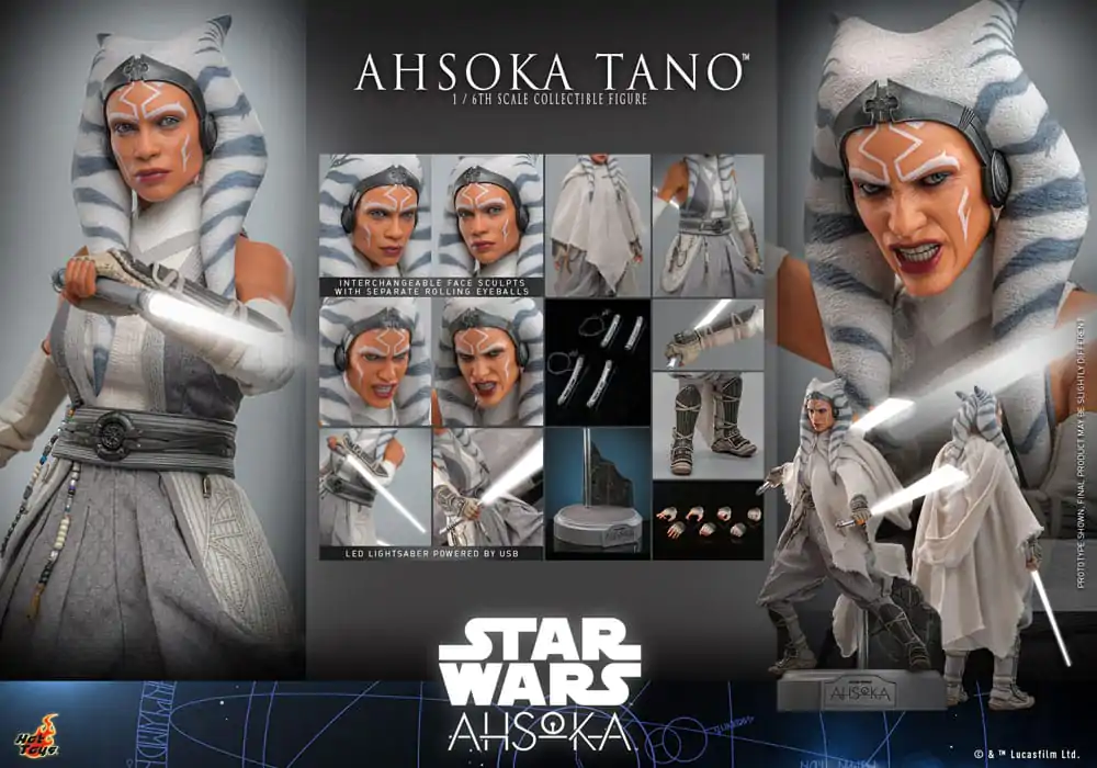 Star Wars: Ahsoka akcijska figura 1/6 Ahsoka Tano 28 cm fotografija izdelka