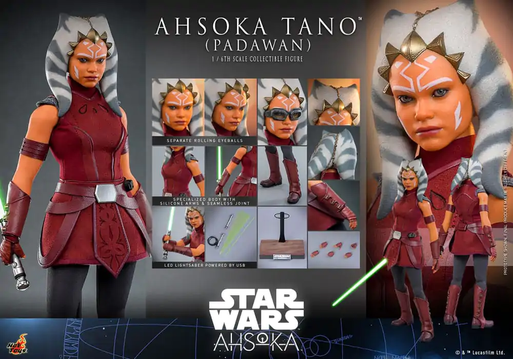 Star Wars: Ahsoka Akcijska figura 1/6 Ahsoka Tano (Padawan) 27 cm fotografija izdelka