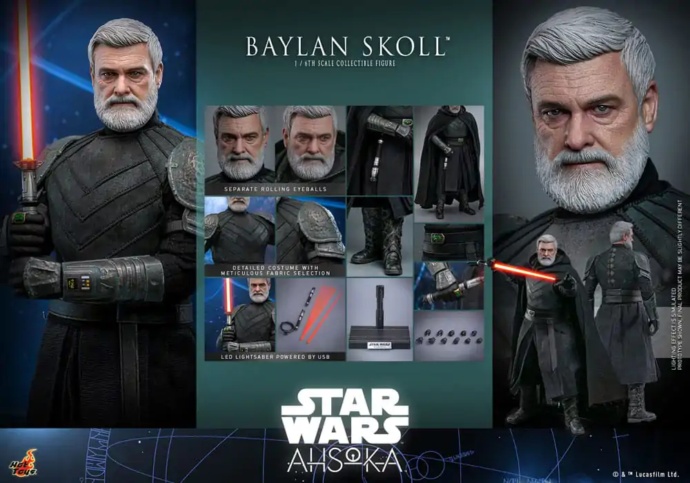 Star Wars: Ahsoka Akcijska figura 1/6 Baylan Skoll 32 cm fotografija izdelka