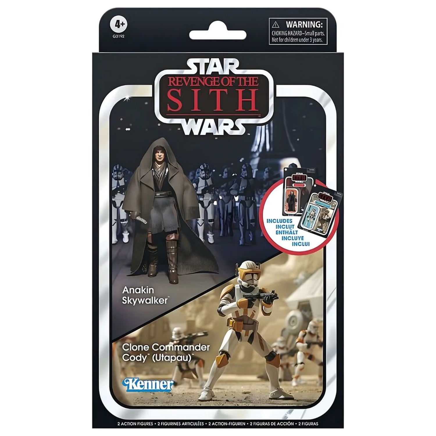 Star Wars Anakin Skywalker & Clone Commander Cody Utapau paket figur 9.5 cm fotografija izdelka