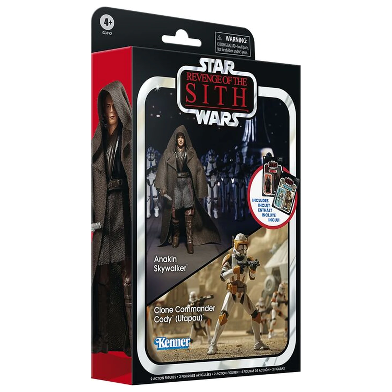 Star Wars Anakin Skywalker & Clone Commander Cody Utapau paket figur 9.5 cm fotografija izdelka