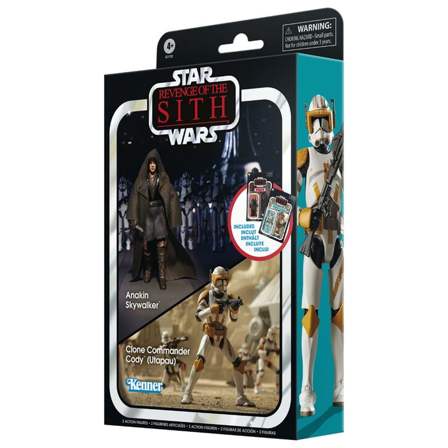Star Wars Anakin Skywalker & Clone Commander Cody Utapau paket figur 9.5 cm fotografija izdelka