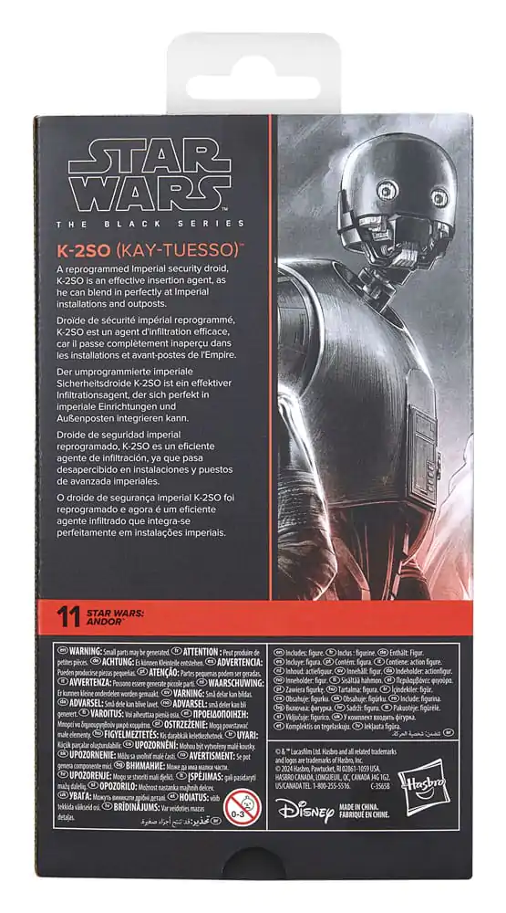 Star Wars: Andor Black Series akcijska figura K-2SO (Kay-Tuesso) 15 cm fotografija izdelka