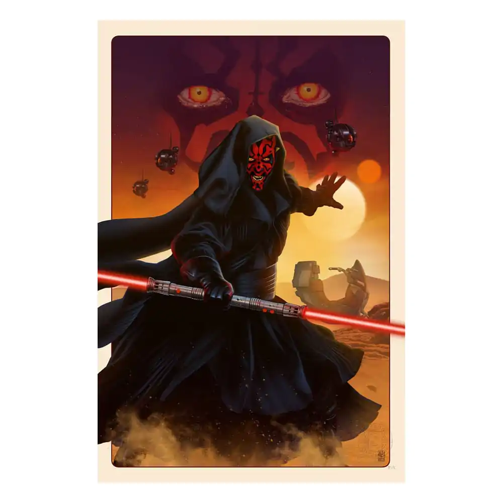 Star Wars Art Print Darth Maul: The Phantom Menace 41 x 61 cm - brez okvirja fotografija izdelka