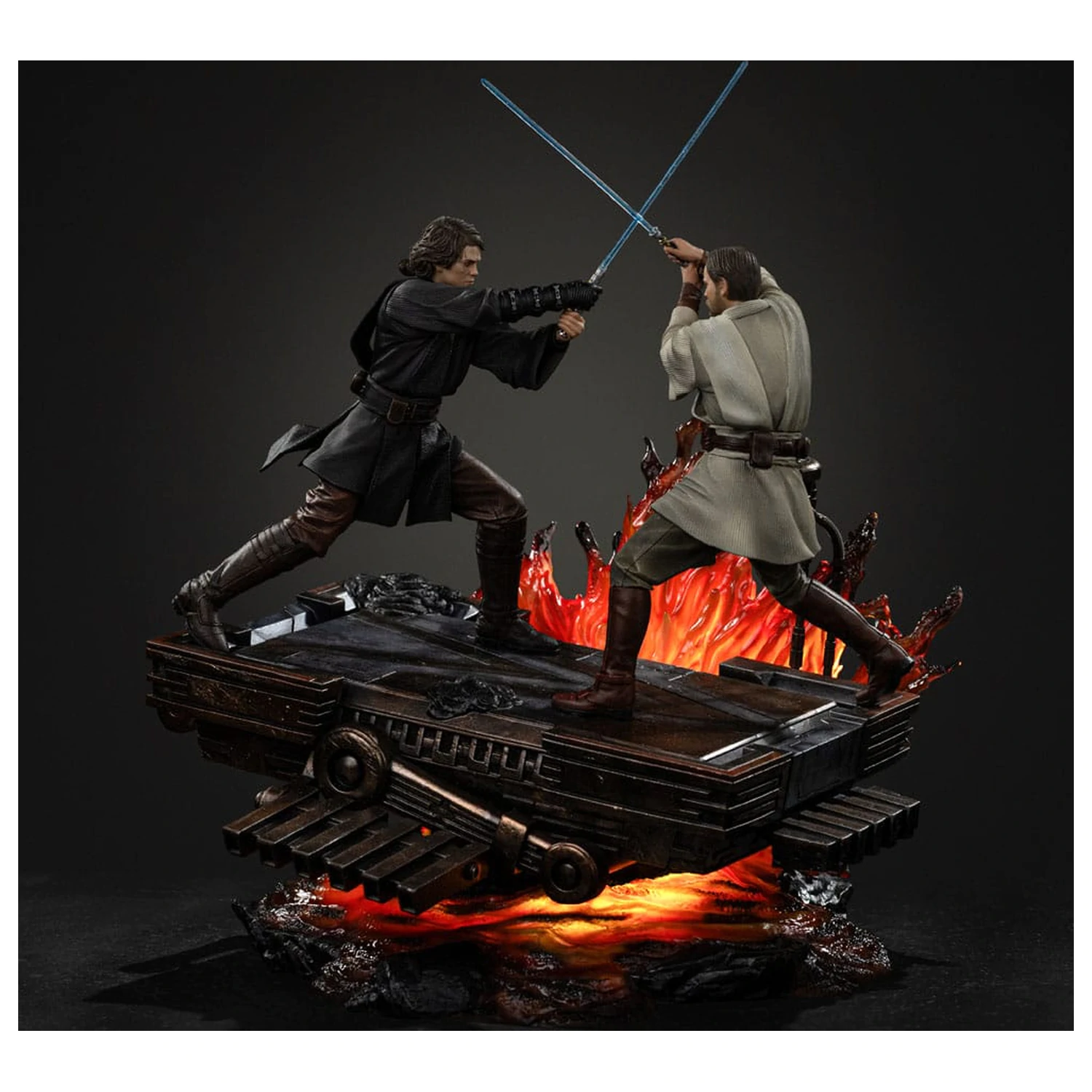 Star Wars Art merilu kip 1/10 Anakin vs. Obi Wan 34 cm fotografija izdelka