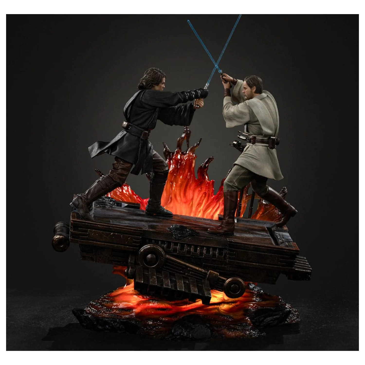 Star Wars Art merilu kip 1/10 Anakin vs. Obi Wan 34 cm fotografija izdelka