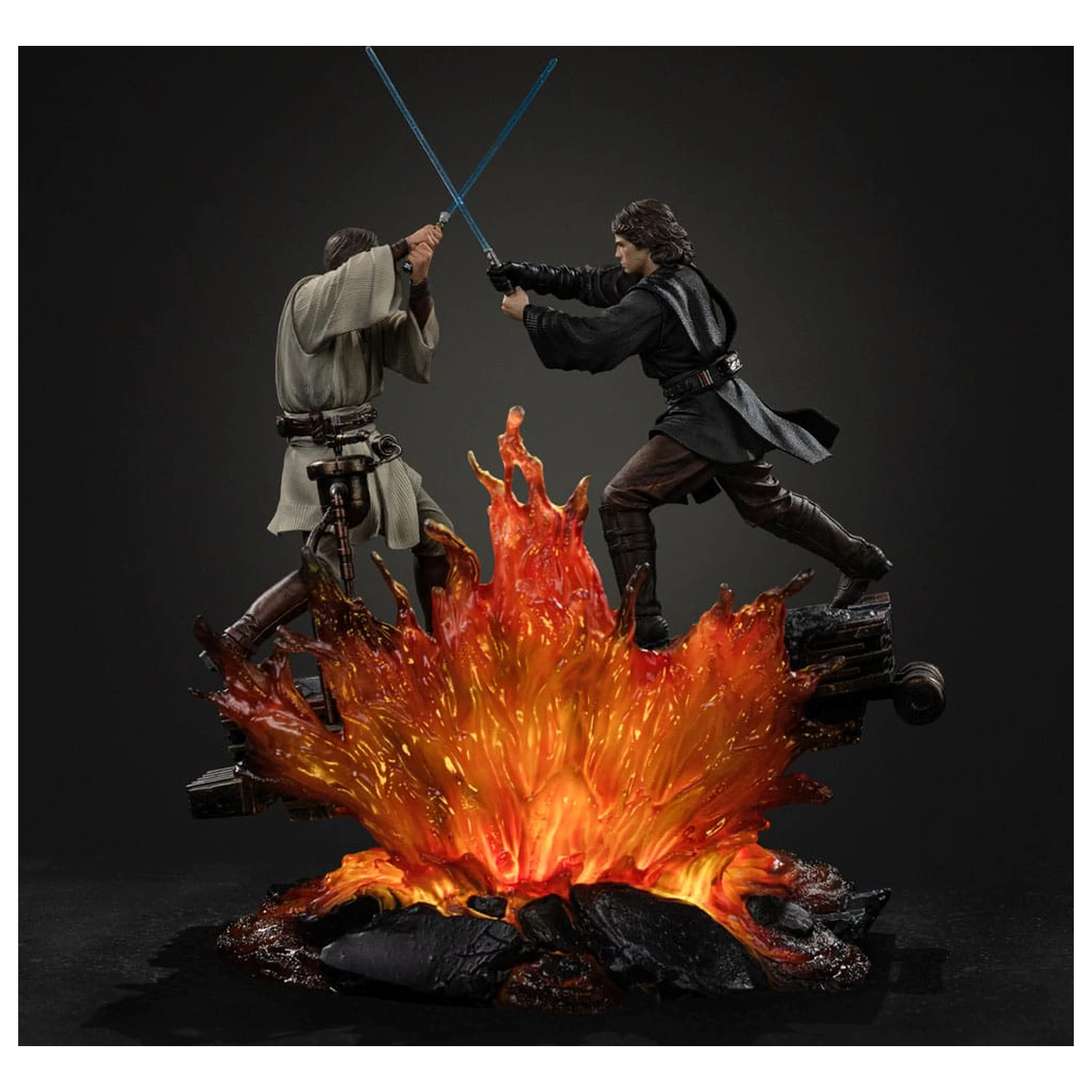 Star Wars Art merilu kip 1/10 Anakin vs. Obi Wan 34 cm fotografija izdelka