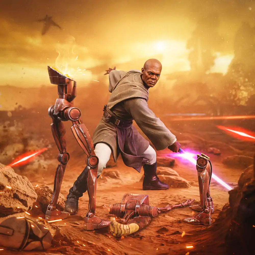 Star Wars Art Scale kip 1/10 Mace Windu 18 cm fotografija izdelka