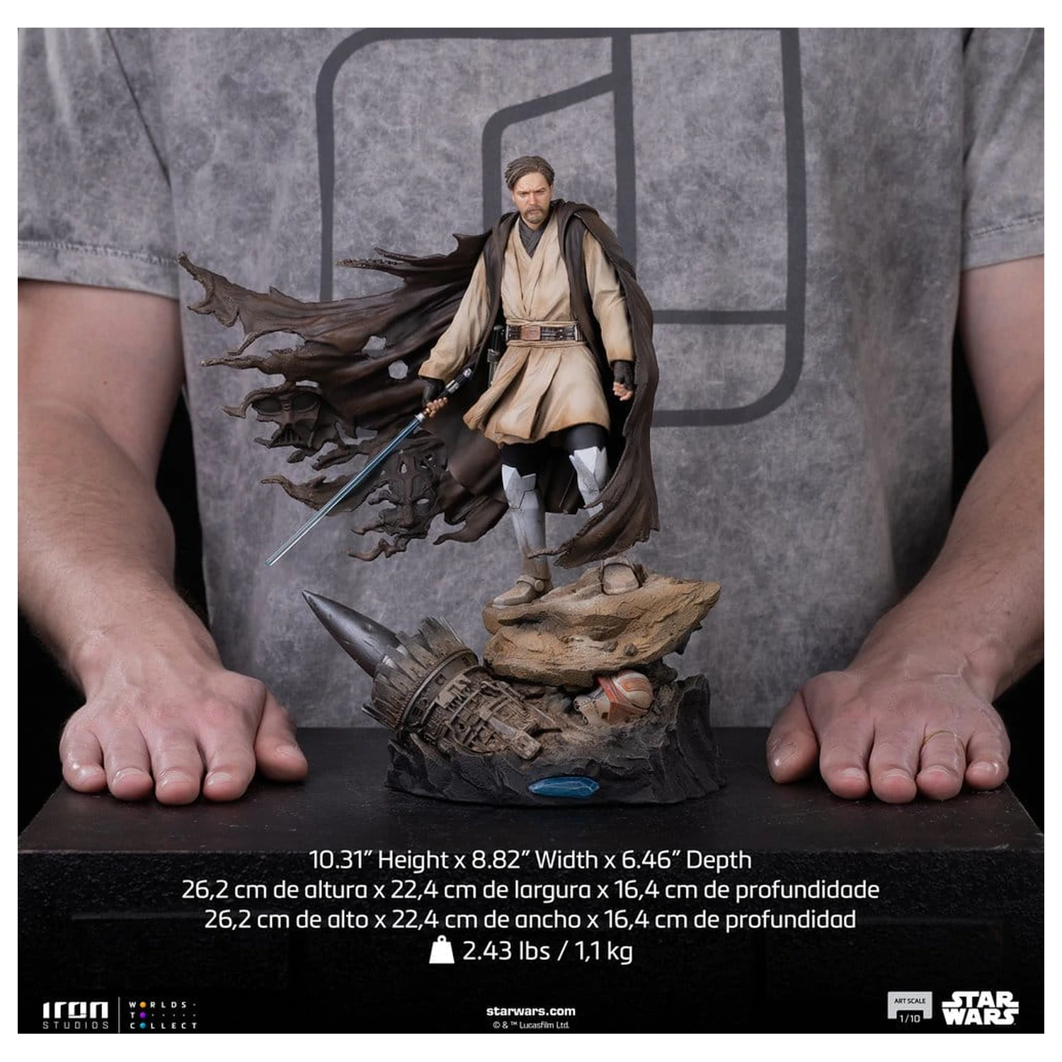 Star Wars Art Scale kip 1/10 Obi-Wan Signatures 26 cm fotografija izdelka