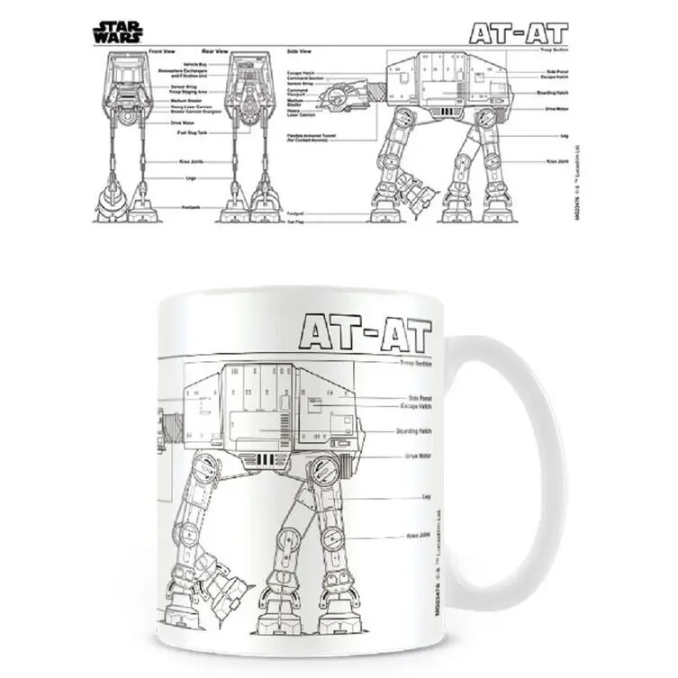 Star Wars AT-AT Sketch skodelica fotografija izdelka