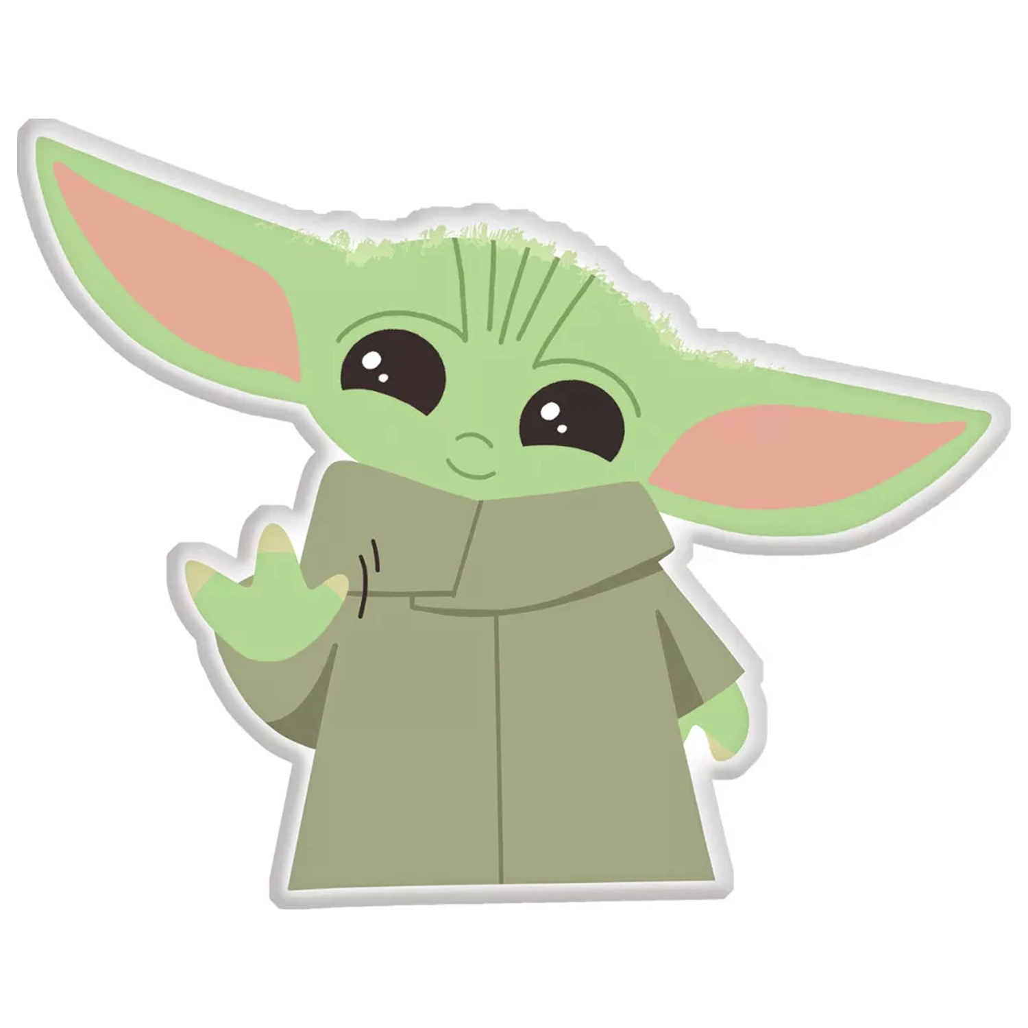 Star Wars Grogu blazina v obliki lika okrasna blazina fotografija izdelka