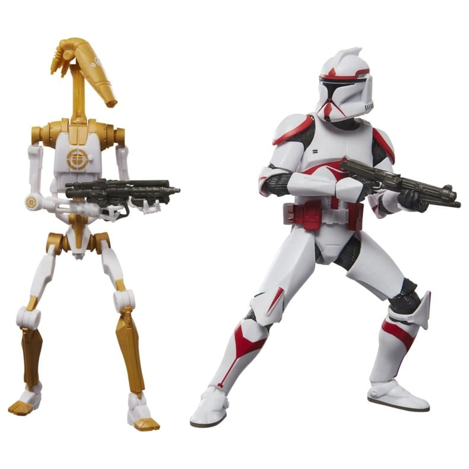 Star Wars: Battlefront II Black Series Action figura 2-paket Phase I Assault Trooper & Droid Officer 15 cm fotografija izdelka