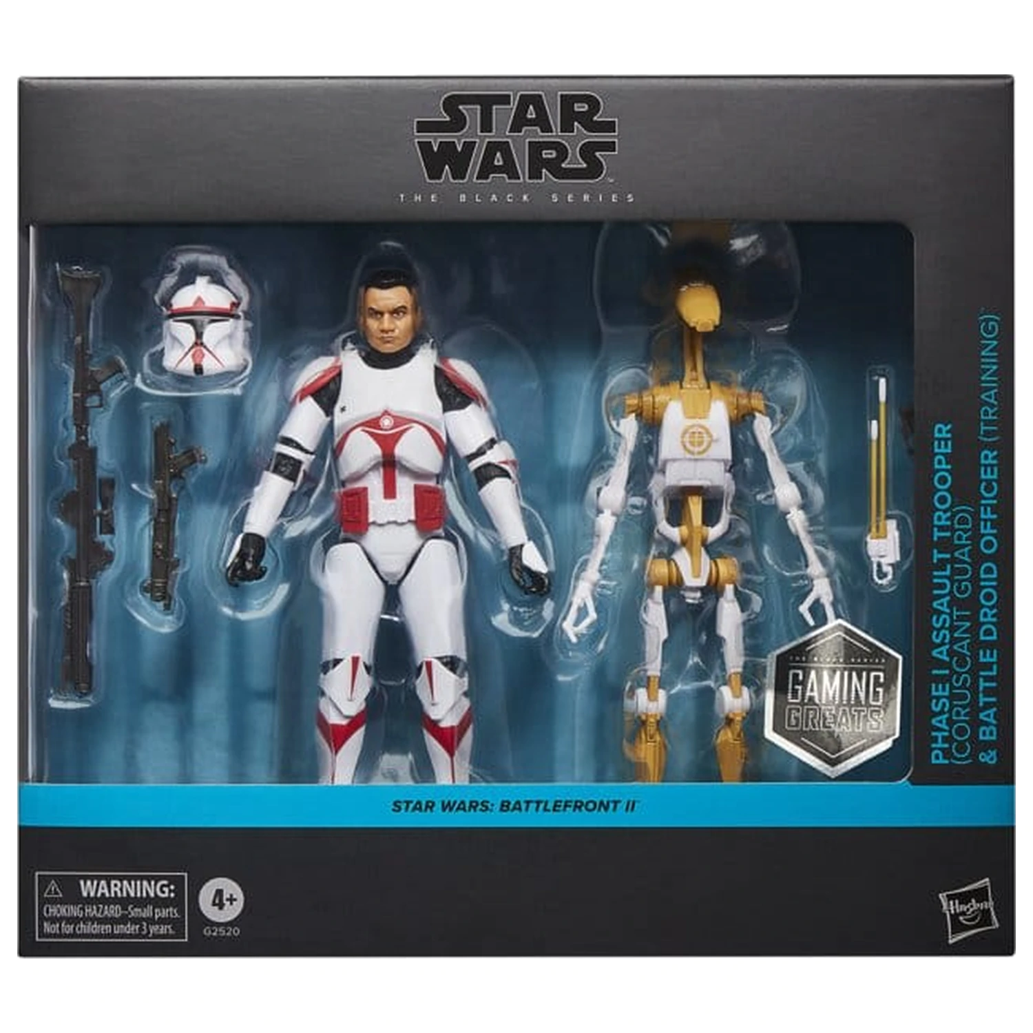 Star Wars: Battlefront II Black Series Action figura 2-paket Phase I Assault Trooper & Droid Officer 15 cm fotografija izdelka