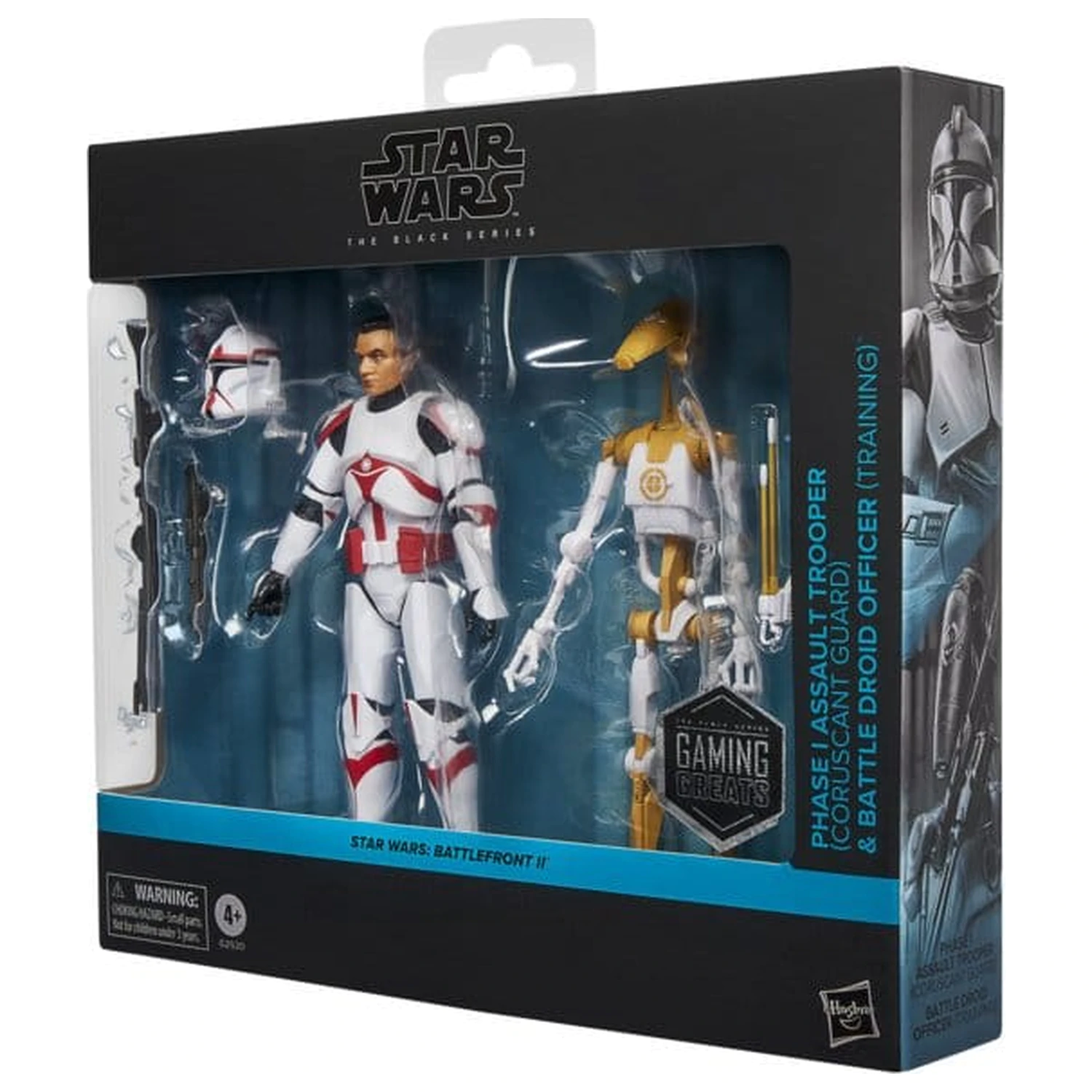 Star Wars: Battlefront II Black Series Action figura 2-paket Phase I Assault Trooper & Droid Officer 15 cm fotografija izdelka