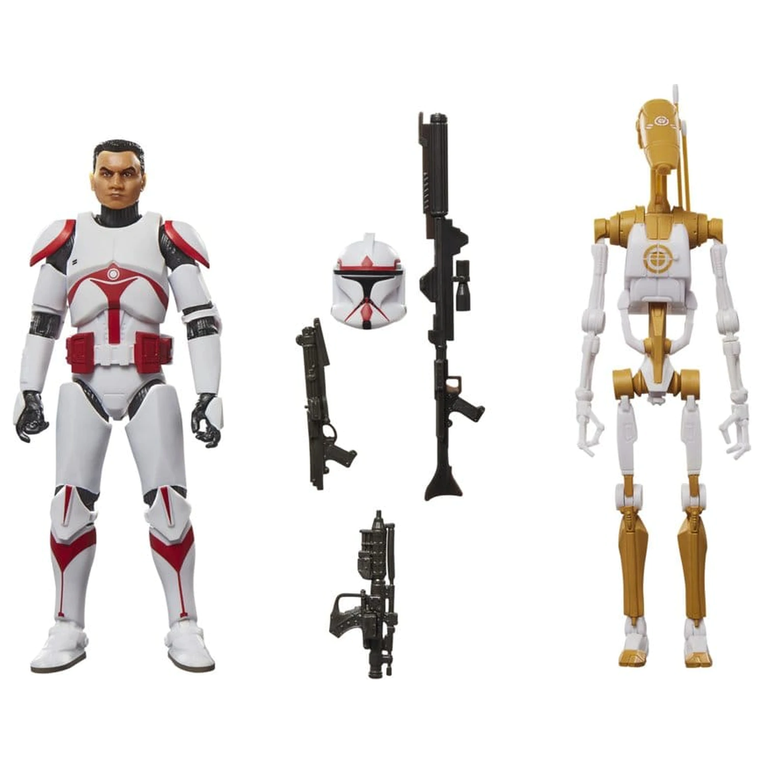 Star Wars: Battlefront II Black Series Action figura 2-paket Phase I Assault Trooper & Droid Officer 15 cm fotografija izdelka