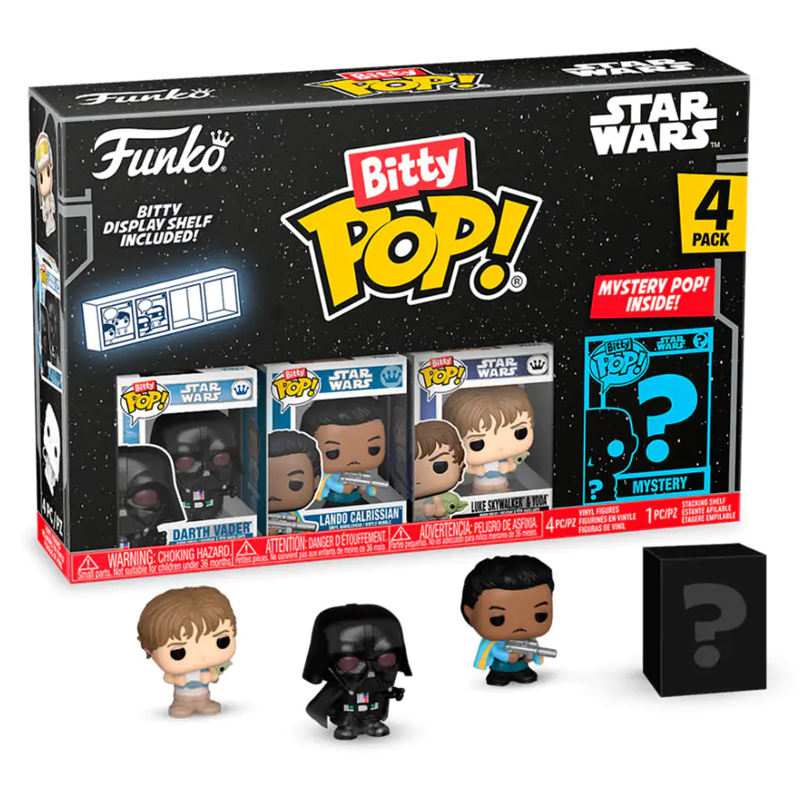 Star Wars Bitty Funko POP! Vinil Figura Komplet 4 Darth Vader 2,5 cm fotografija izdelka