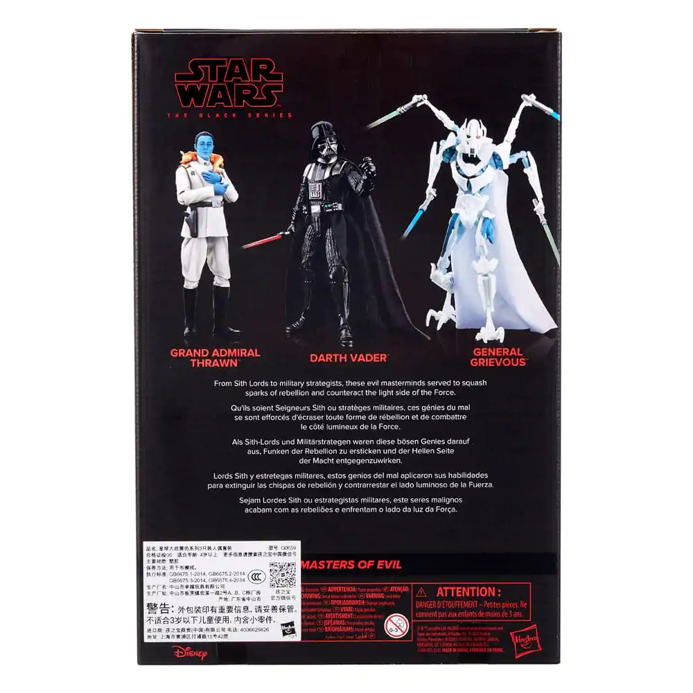 Star Wars Black Series Akcijska figura trojno pakiranje Masters of Evil 15 cm fotografija izdelka