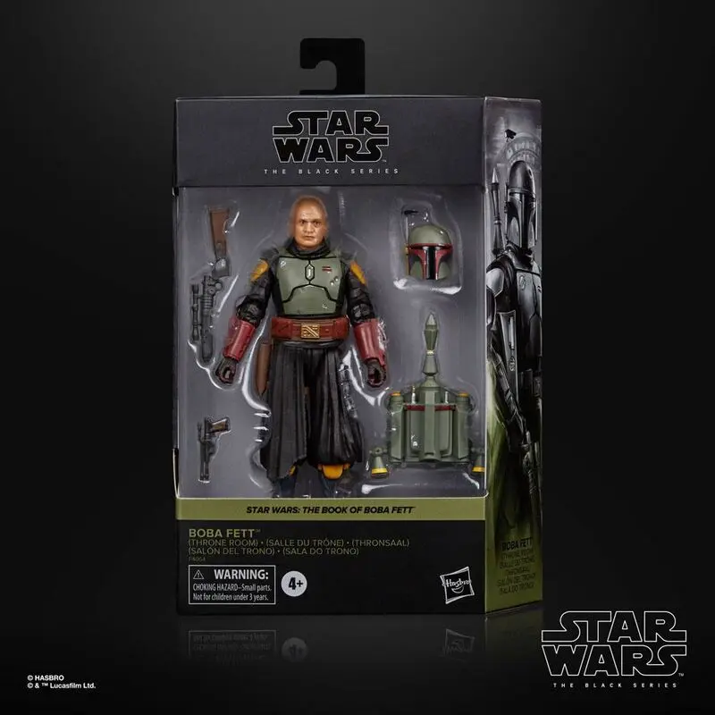 Star Wars: The Book of Boba Fett Black Series Deluxe akcijska figura 2022 Boba Fett (Throne Room) 15 cm fotografija izdelka