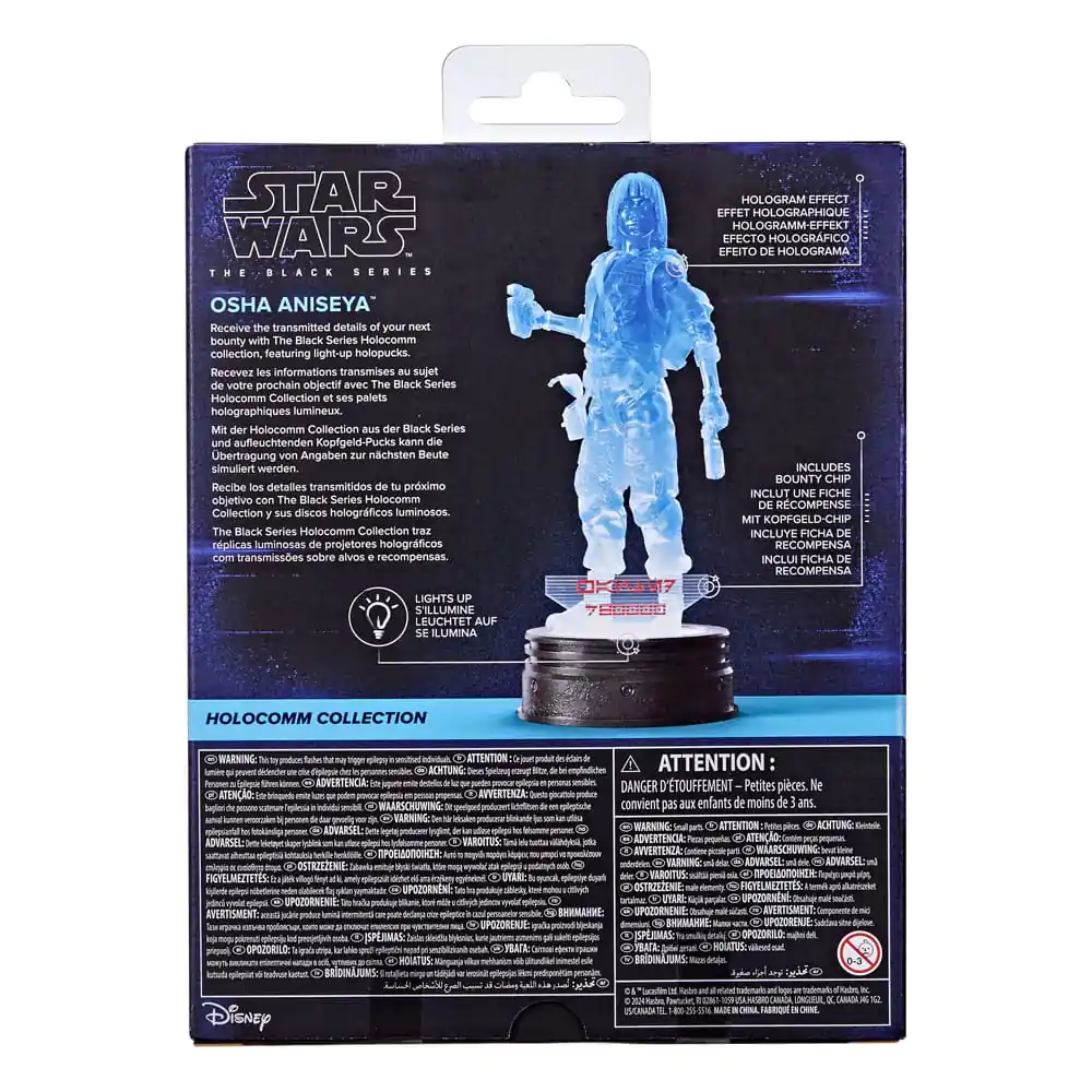 Star Wars Black Series Holocomm Collection akcijska figura Osha Aniseya 15 cm fotografija izdelka