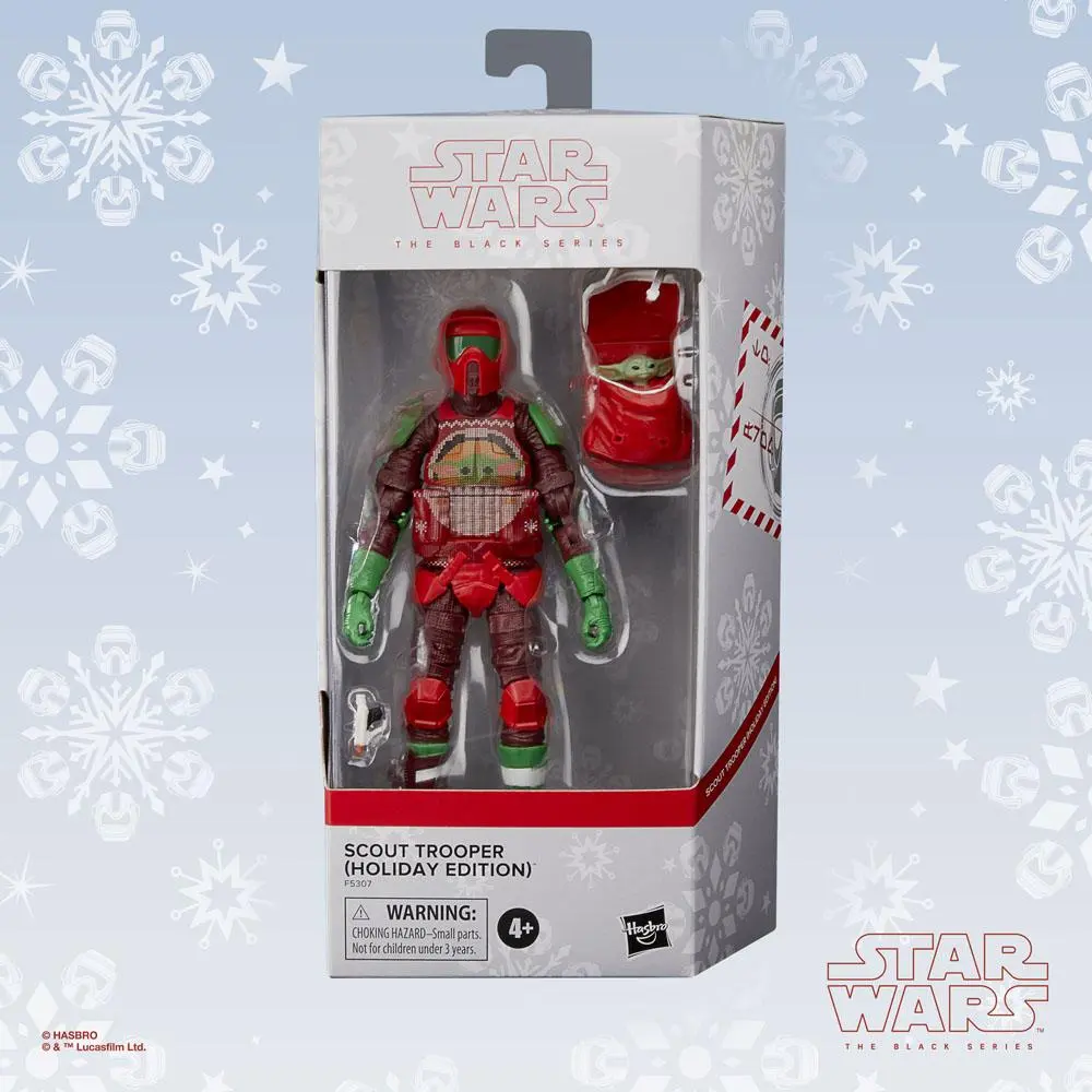 Star Wars Black Series akcijska figura Scout Trooper (Holiday Edition) 15 cm fotografija izdelka