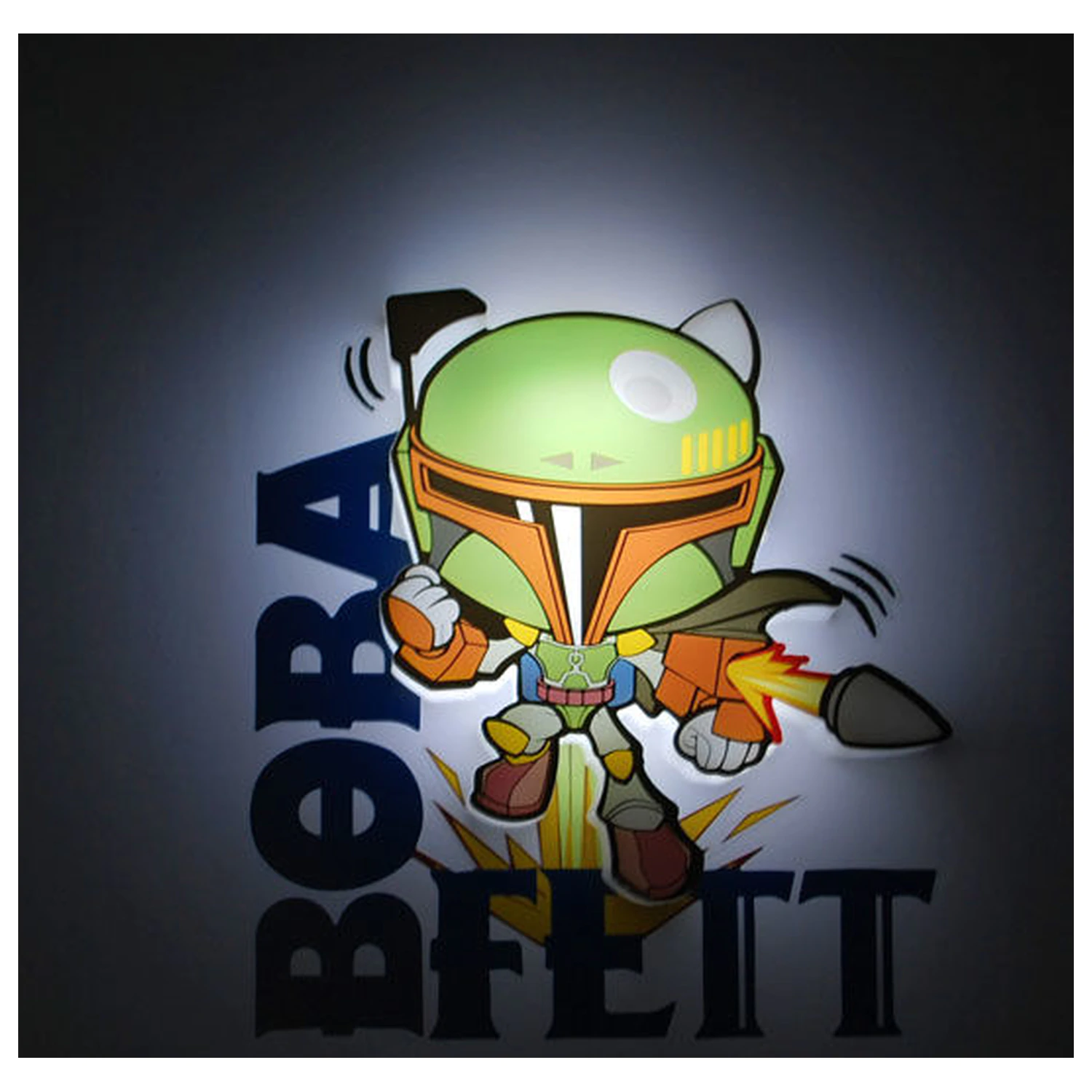 Star Wars Boba Fett 3D svetlobna FX mini svetilka fotografija izdelka