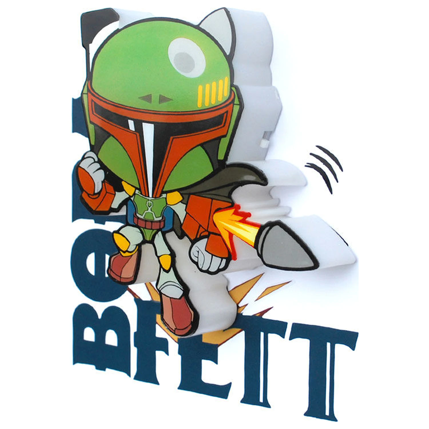 Star Wars Boba Fett 3D svetlobna FX mini svetilka fotografija izdelka