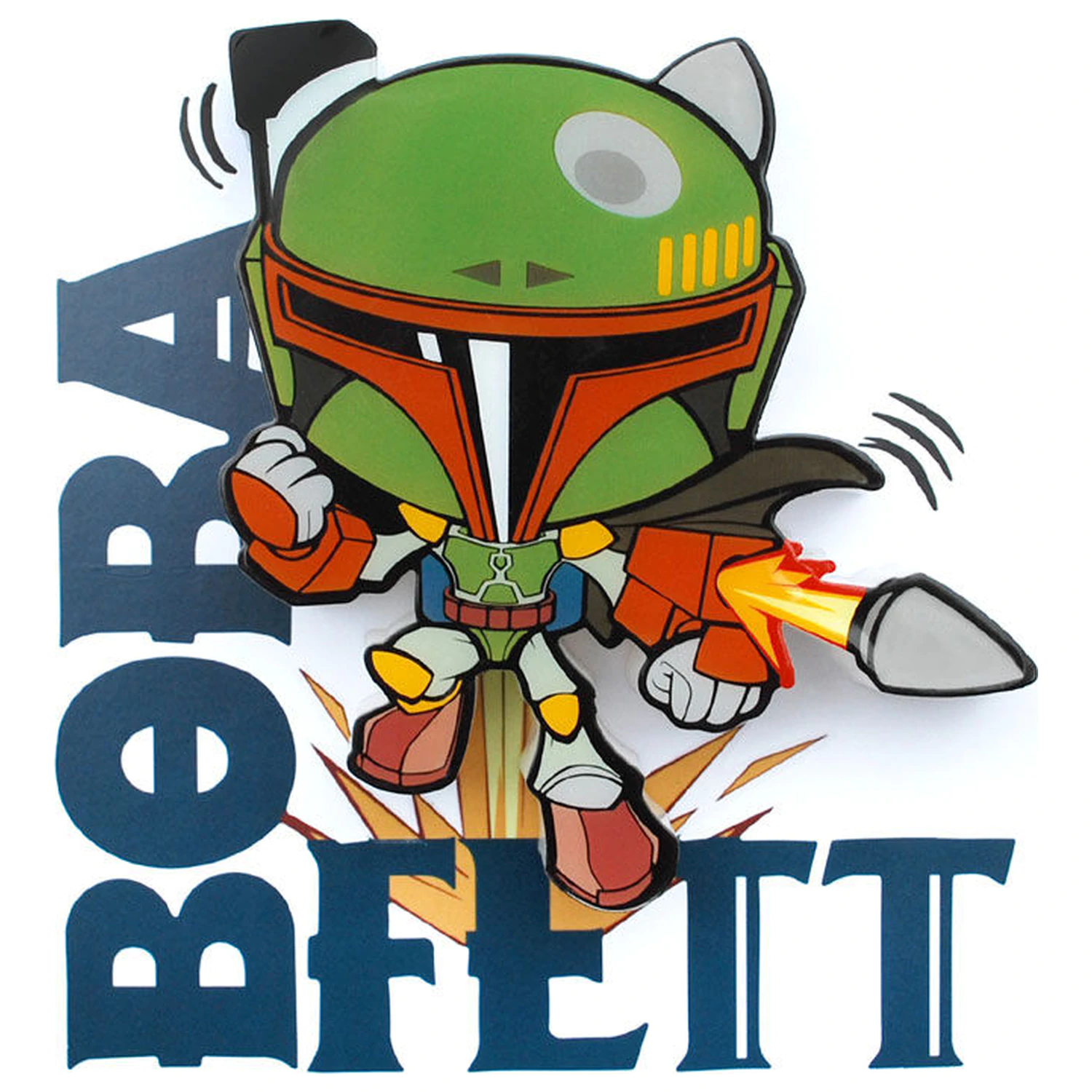 Star Wars Boba Fett 3D svetlobna FX mini svetilka fotografija izdelka