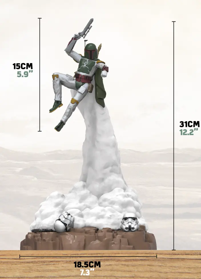 Star Wars: Boba Fett Diorama Lučka 31 cm fotografija izdelka