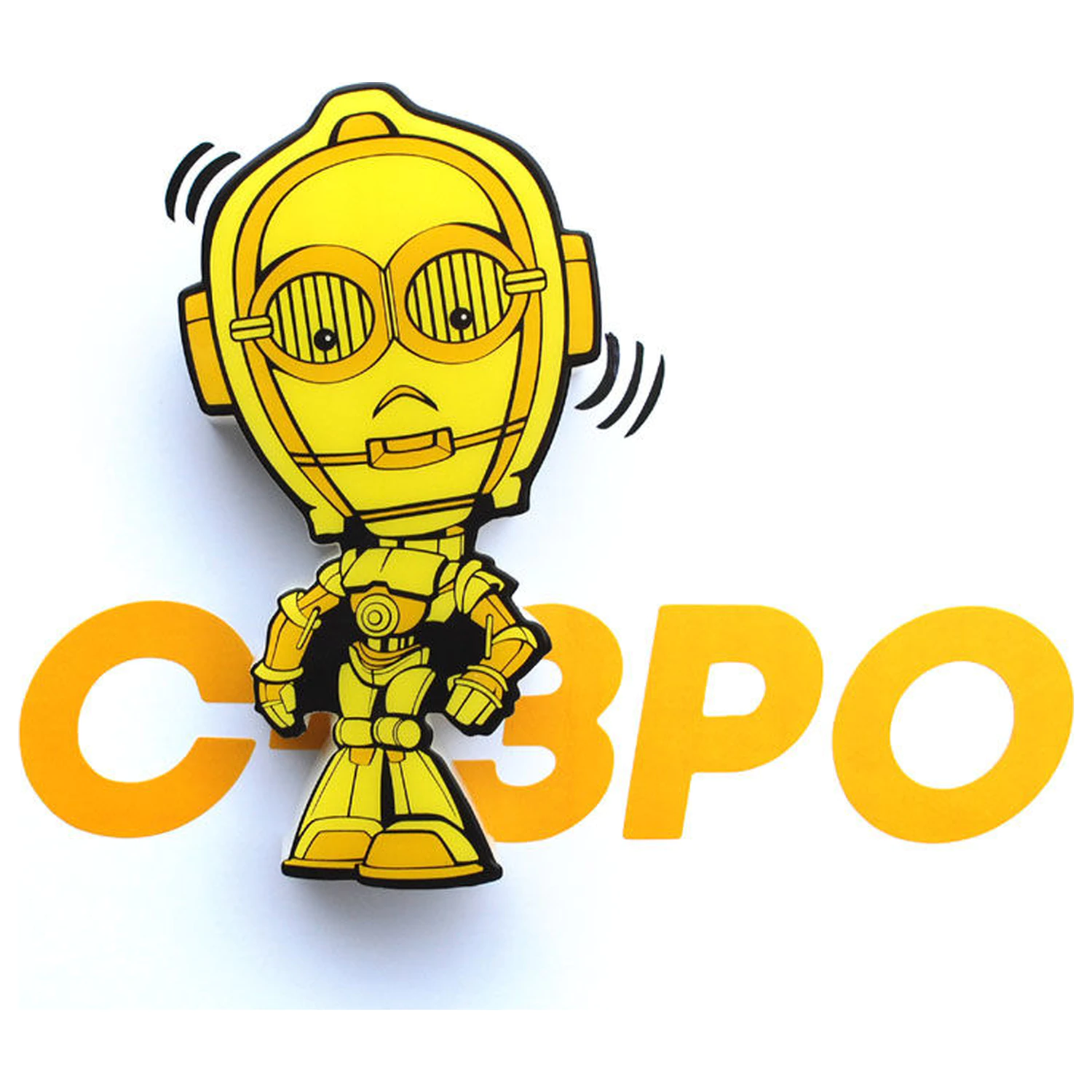 Star Wars C-3PO 3D FX mini svetilka fotografija izdelka