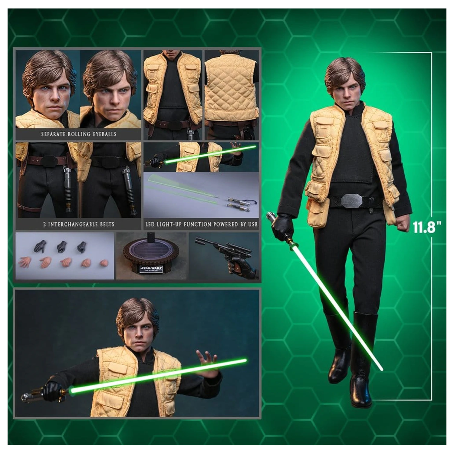 Star Wars Comic Masterpiece figurica 1/6 Luke Skywalker (Shadows Of The Empire) (Hot Toys Exclusive) 28 cm fotografija izdelka