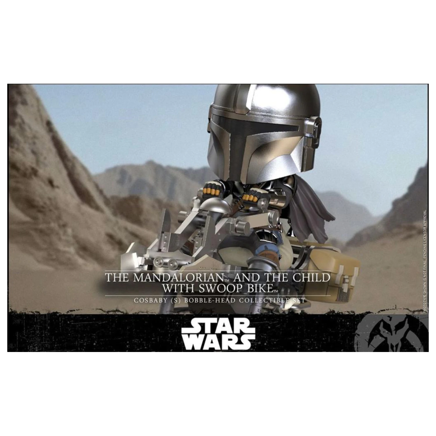 Star Wars Cosbaby Wave 1 The Mandalorian & The Child Swoop Bike figura fotografija izdelka