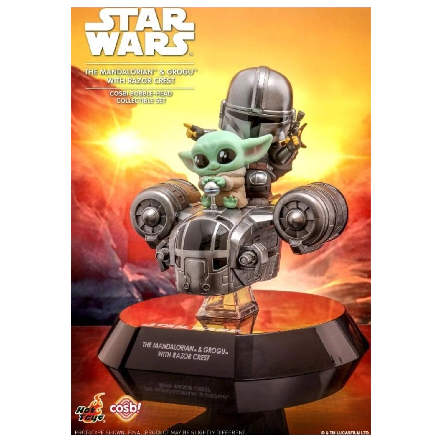 Star Wars Cosbaby Wave 2 The Mandalorian & The Child with Razor Crest fotografija izdelka