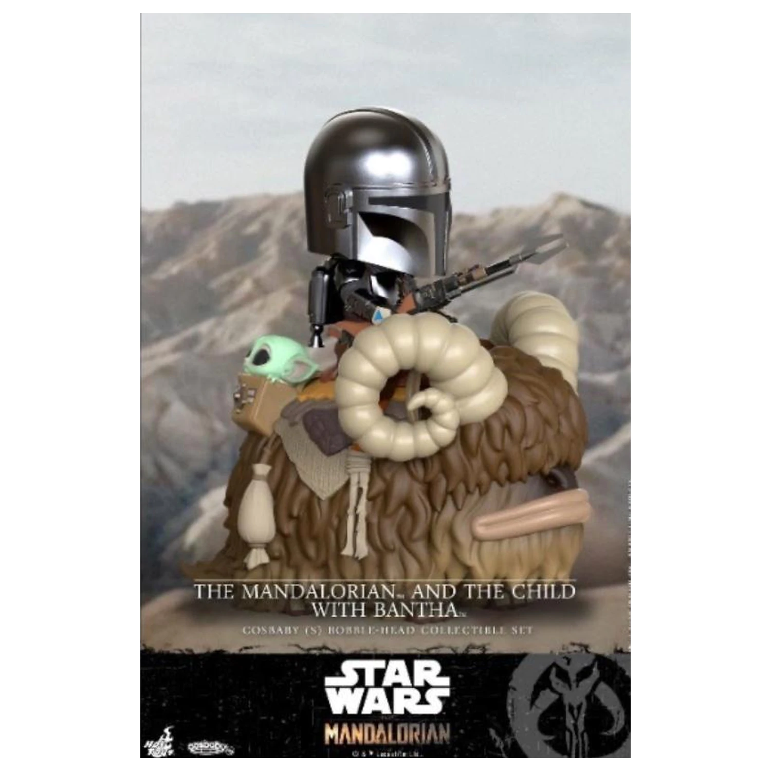 Star Wars Cosbaby Wave 3 The Mandalorian & The Child with Bantha fotografija izdelka