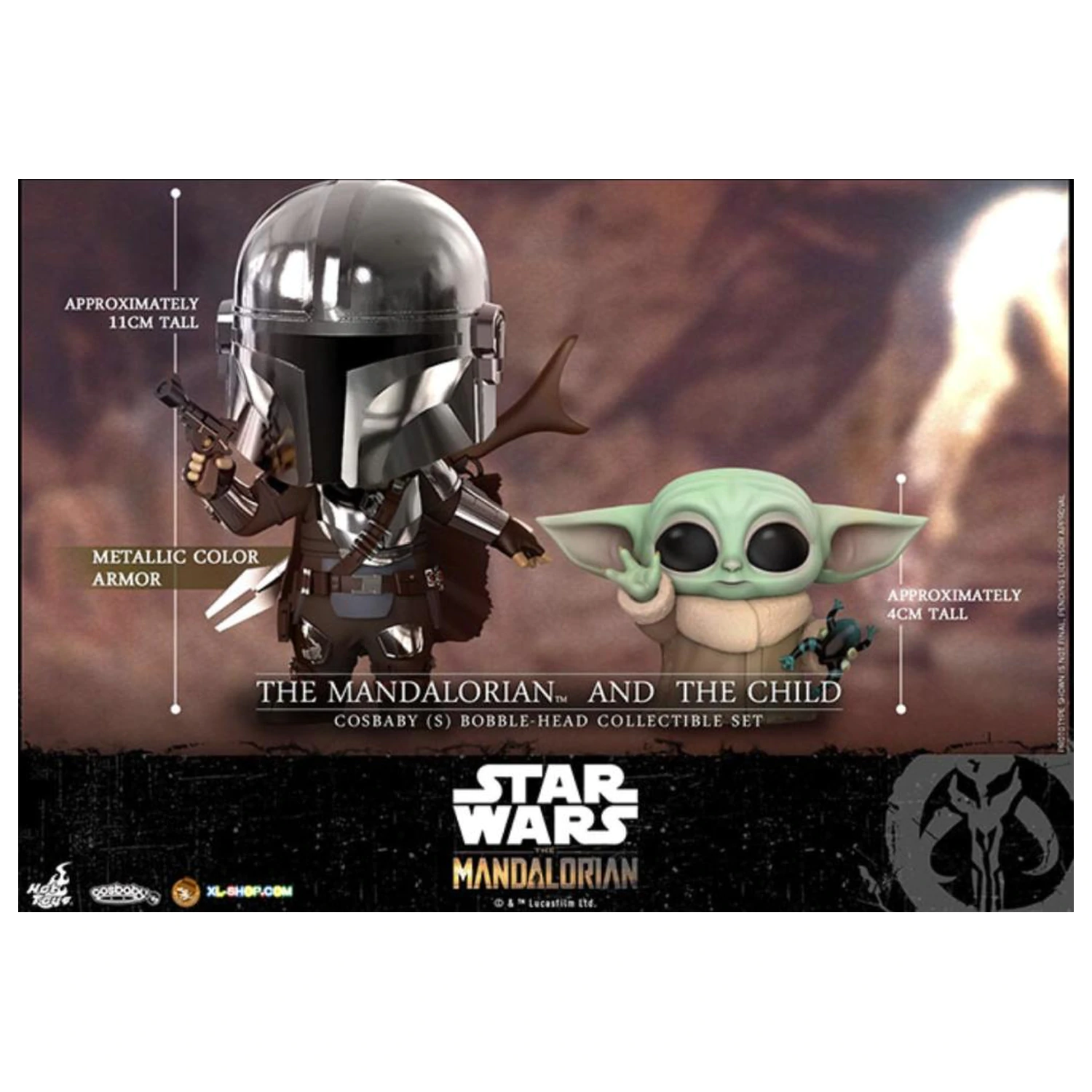 Star Wars Cosbaby Wave 5 Mandalorian & The Child komplet fotografija izdelka