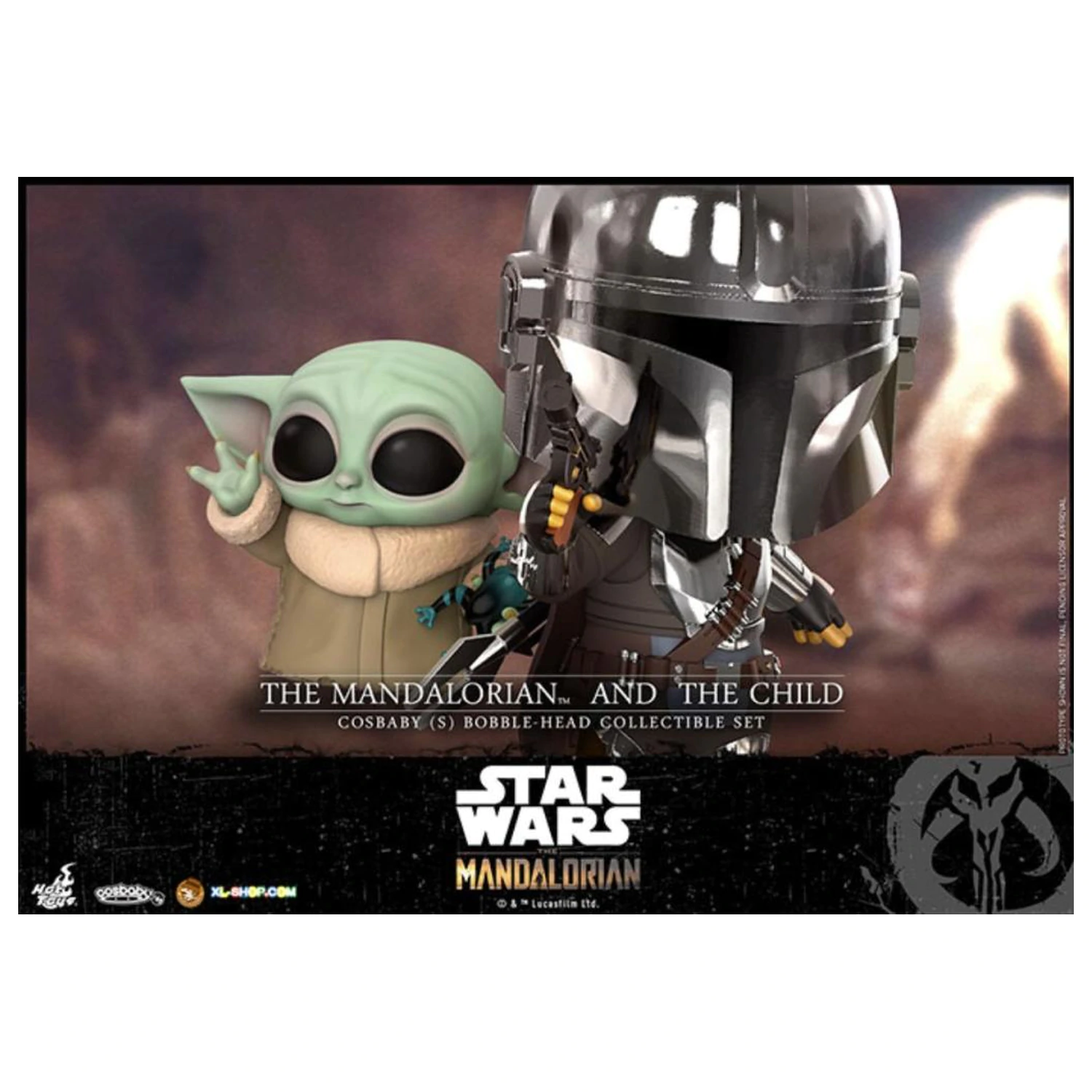 Star Wars Cosbaby Wave 5 Mandalorian & The Child komplet fotografija izdelka