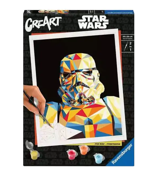 Star Wars CreArt pobarvanka s številkami Painting Set Stormtrooper 24 x 30 cm fotografija izdelka