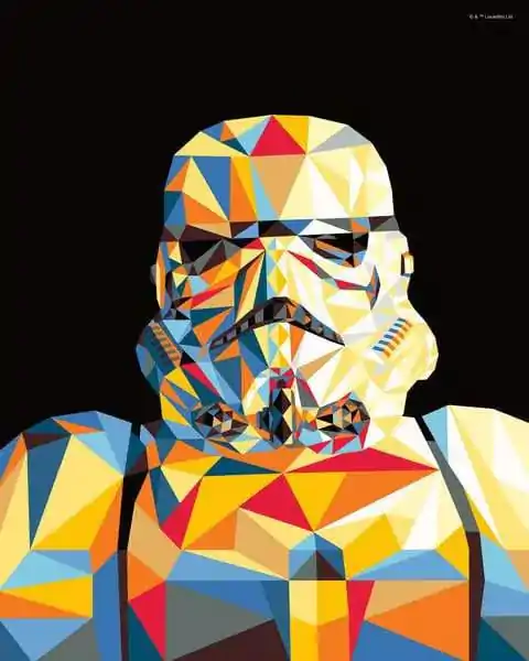 Star Wars CreArt pobarvanka s številkami Painting Set Stormtrooper 24 x 30 cm fotografija izdelka