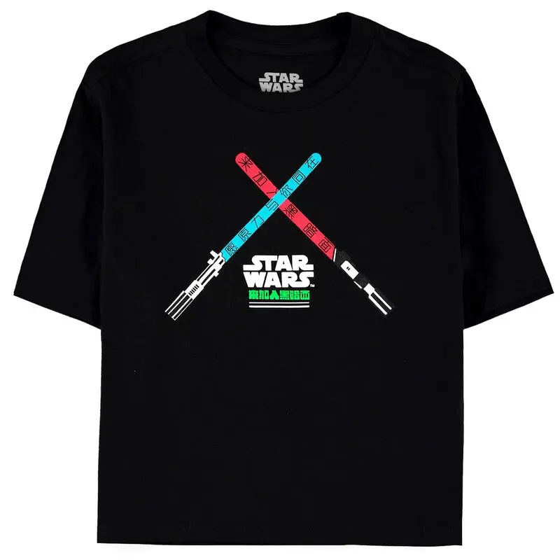 Star Wars Darth Maul ženska oprijeta majica s kratkimi rokavi rezana v pasu fotografija izdelka