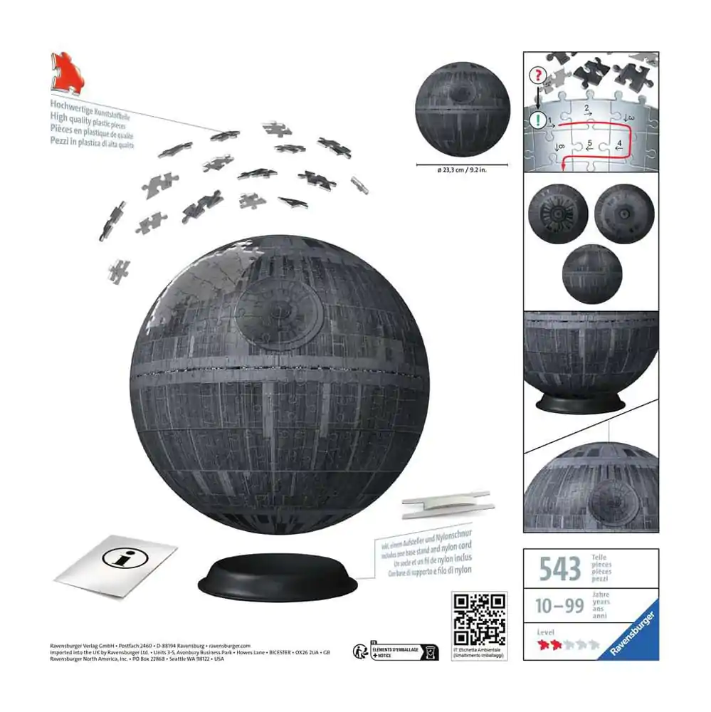 Star Wars 3D sestavljanka Death Star (543 kosov) fotografija izdelka