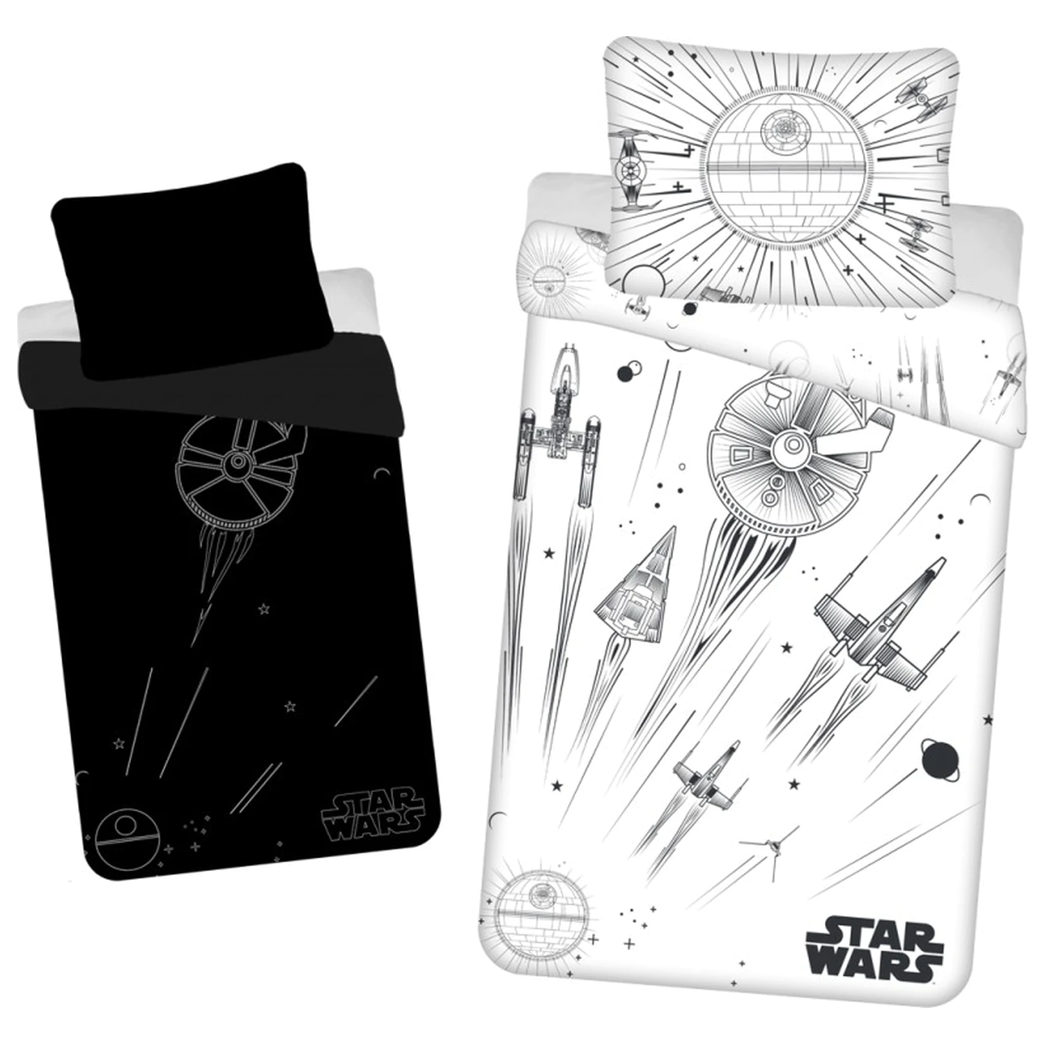 Star Wars Death Star Glow in the Dark prevleka za odejo fotografija izdelka
