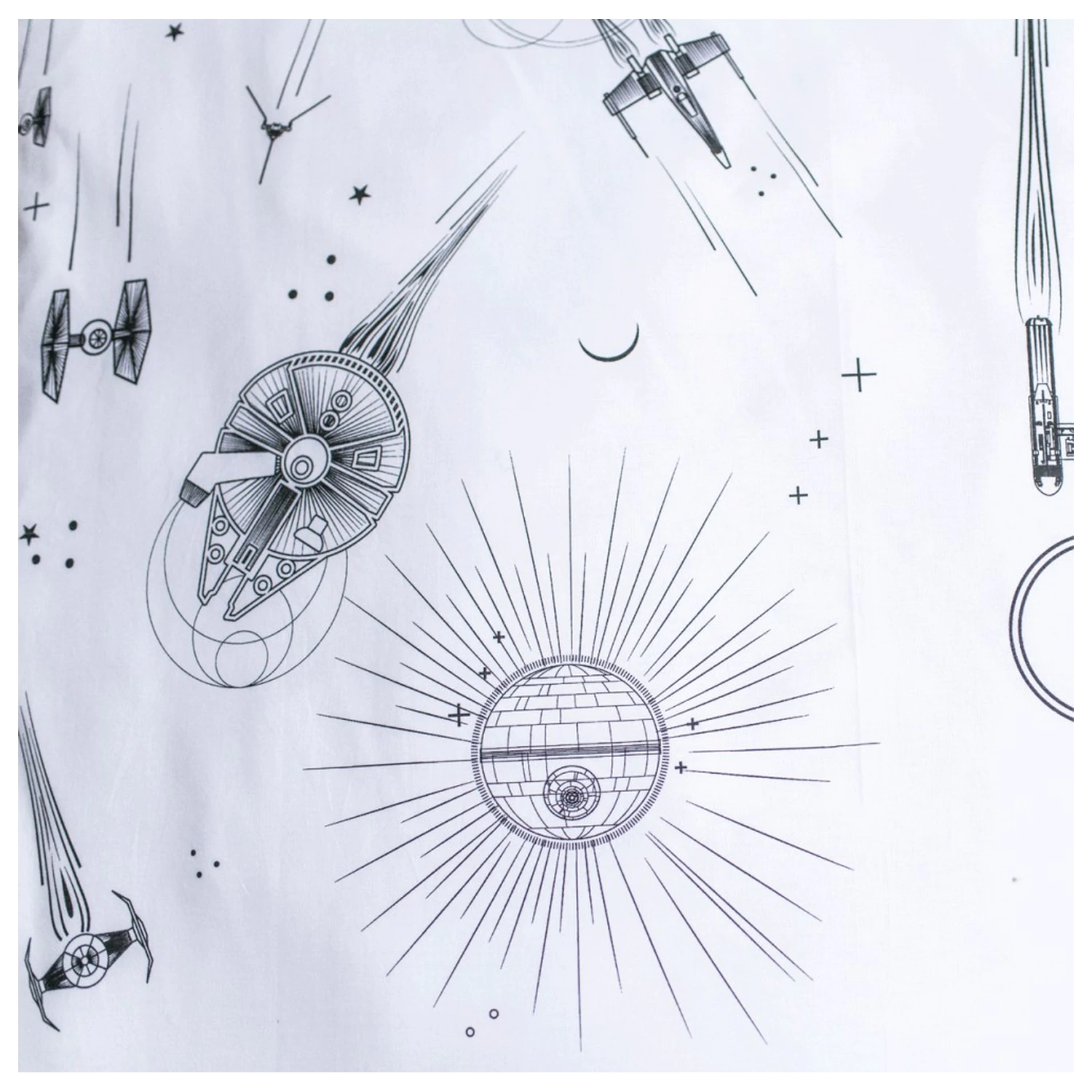 Star Wars Death Star Glow in the Dark prevleka za odejo fotografija izdelka