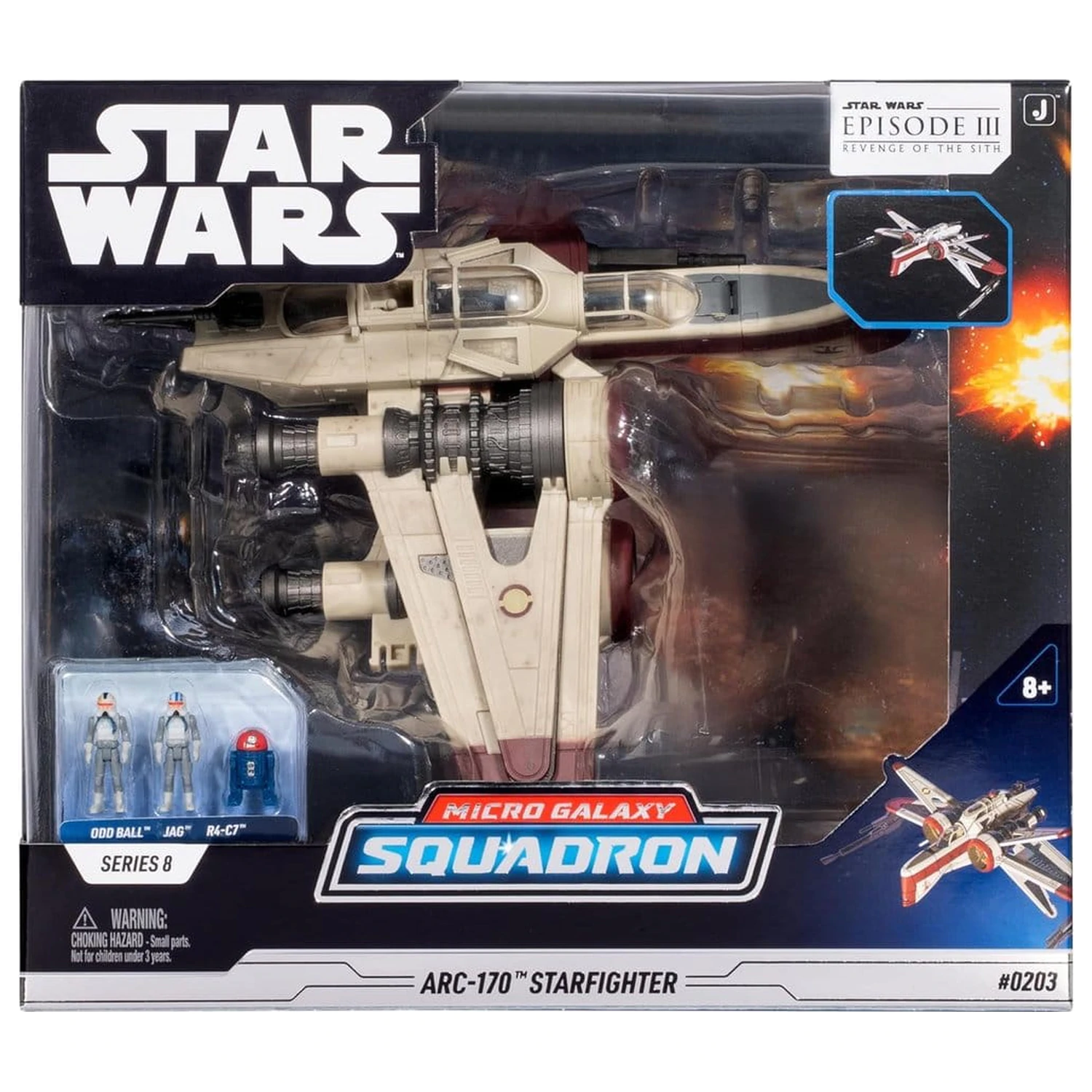 Star Wars Deluxe vozilo ARC 170 20 cm (Series 8) fotografija izdelka