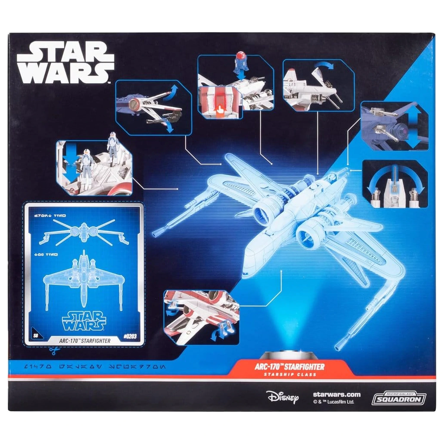 Star Wars Deluxe vozilo ARC 170 20 cm (Series 8) fotografija izdelka