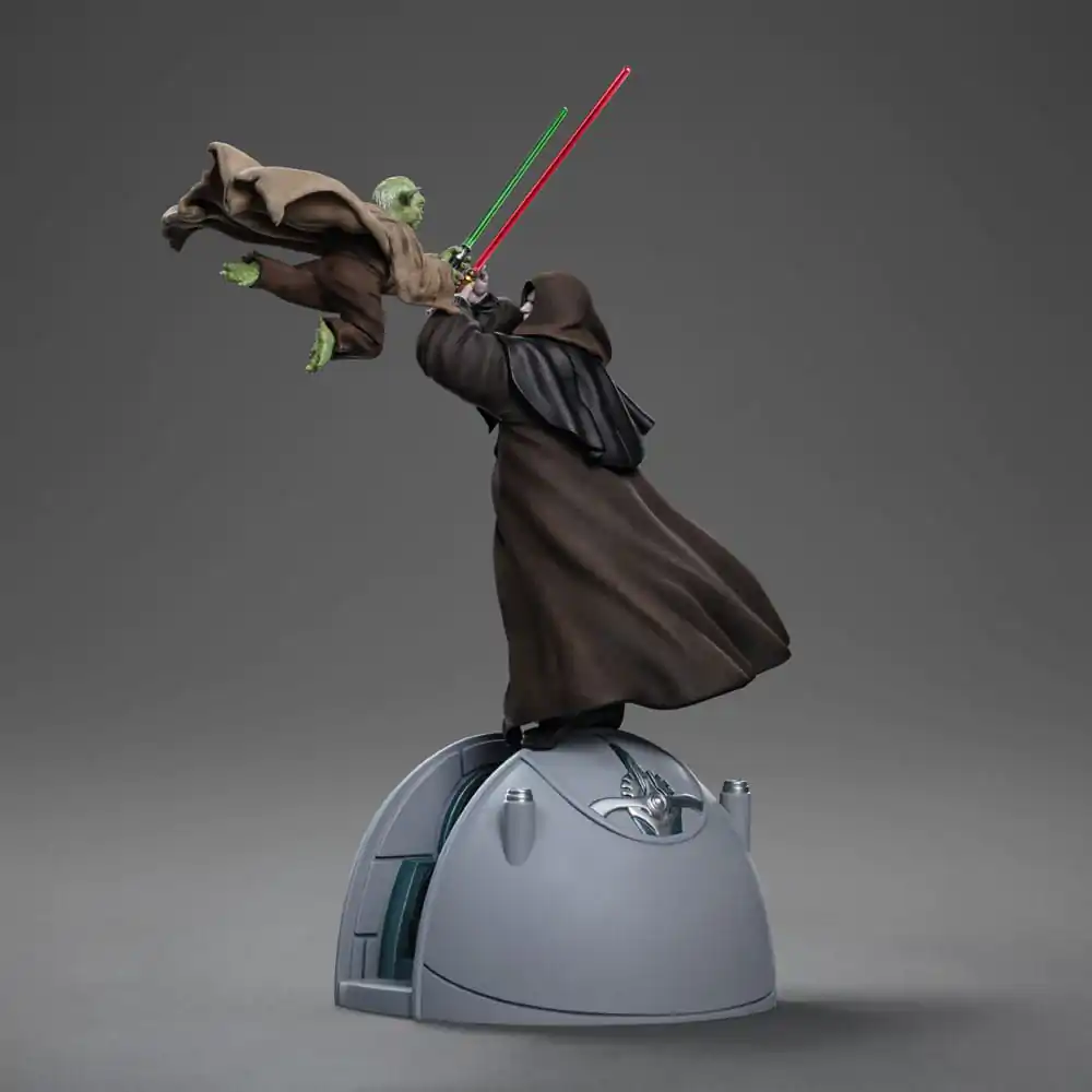 Star Wars Deluxe umetniška figura v merilu 1/10 Yoda proti Imperator Palpatine (CCXP Exclusive 2024) 31 cm fotografija izdelka